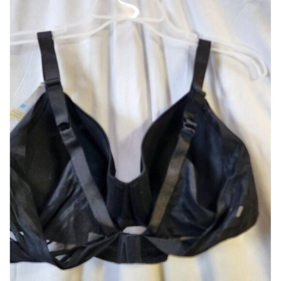 New Paramour Womens Black Underwire Lightly Line Bra Adjustable Straps Size 40C - Picture 5 of 5